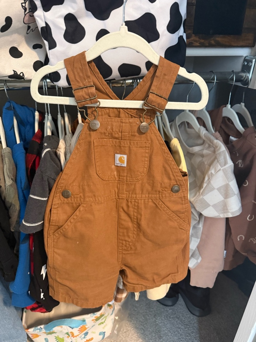 Carhartt Toddler Caramel Brown Short Overalls